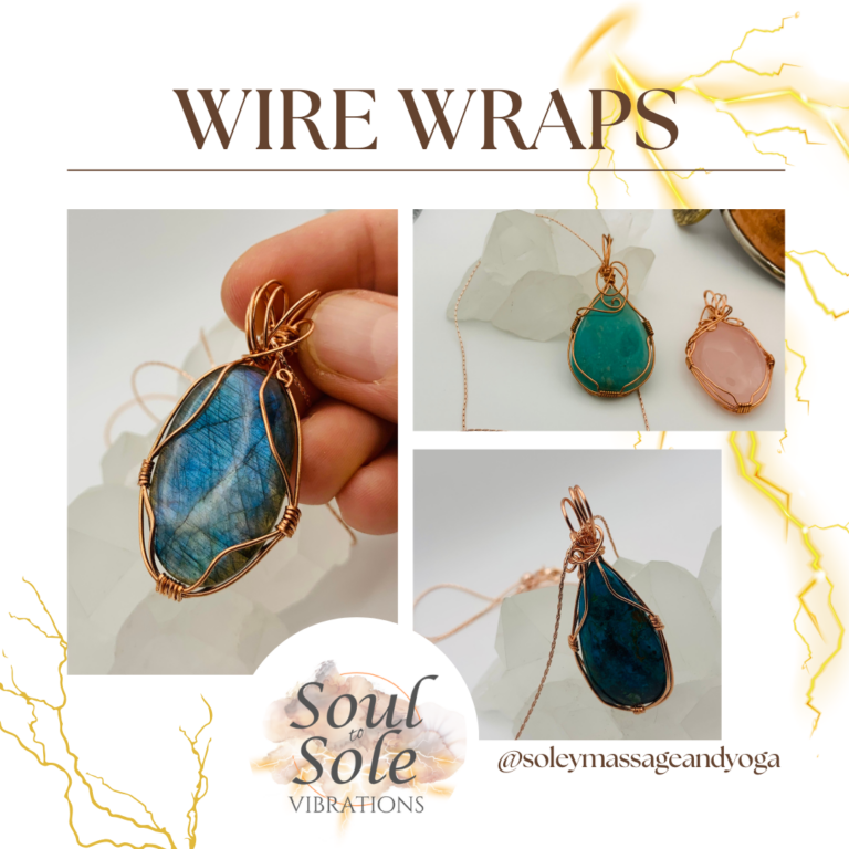 Wire wrapped necklace pendants