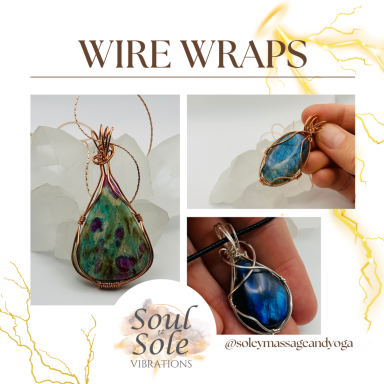 Wire wrapped necklace pendants