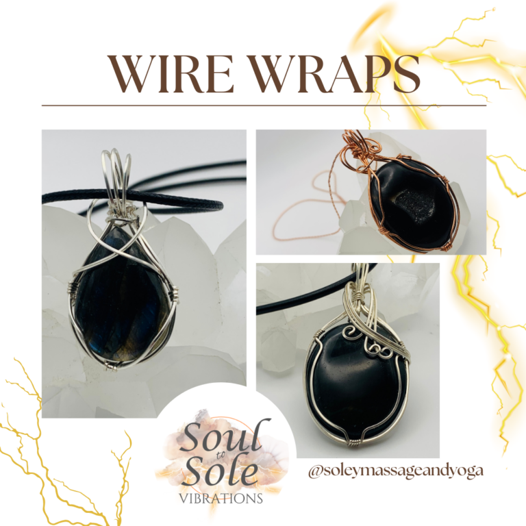 Wire wrapped necklace pendants