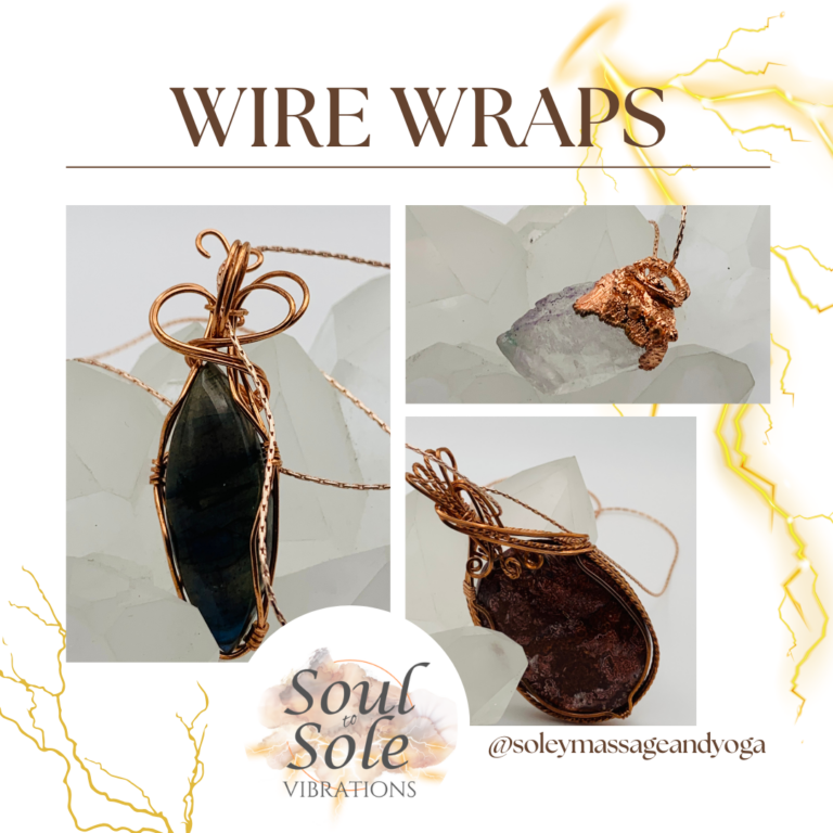 Wire wrapped necklace pendants