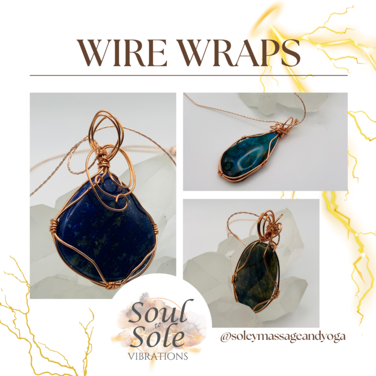 Wire wrapped necklace pendants